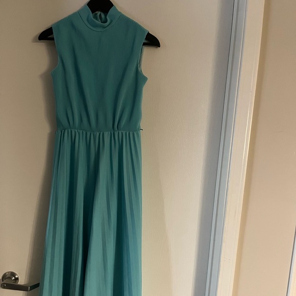 Pants - Vintage Wide-Leg Teal Jumpsuit